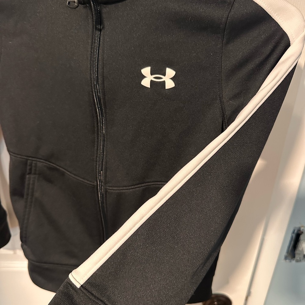 Under Armour Kids Black Full-Zip Jacket - Picture 2 of 5